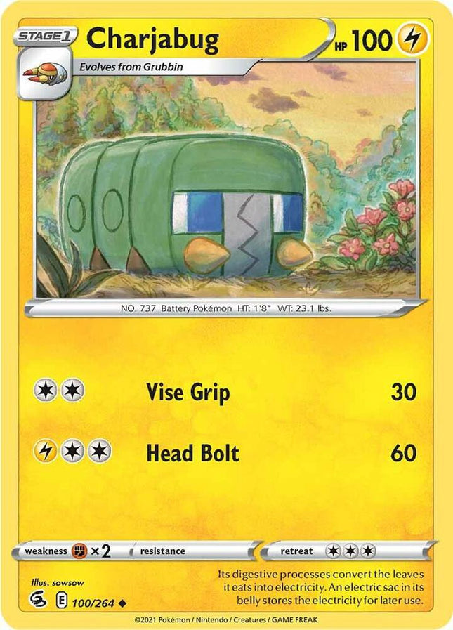 Charjabug #100/264 Uncommon (Reverse Holofoil) / Fusion Strike