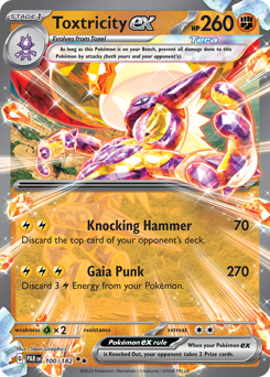 Toxtricity EX #100/182 Double Rare (Holofoil) / Paradox Rift