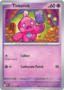 Tinkatink #100/193 Common (Reverse Holofoil) / Paldea Evolved