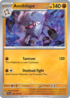 Annihilape #100/191 Uncommon (Reverse Holofoil) / Surging Sparks