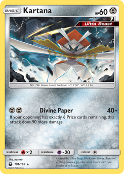 Kartana #101/168 Rare (Reverse Holofoil) / Celestial Storm