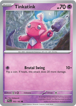 Tinkatink #102/193 Common / Paldea Evolved
