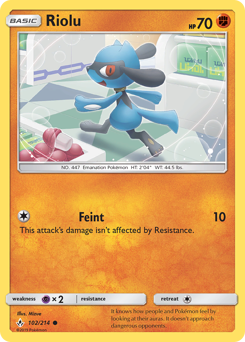 Riolu #102/214 Common / Unbroken Bonds