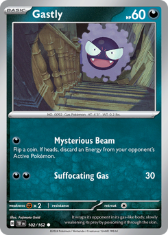 Gastly #102/162 Common (Reverse Holofoil) / Temporal Forces