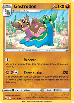 Gastrodon #102/196 Uncommon / Lost Origin