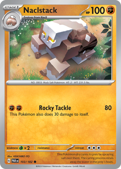 Naclstack #103/182 Common (Reverse Holofoil) / Paradox Rift
