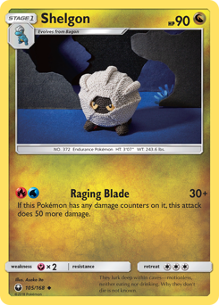 Shelgon #105/168 Uncommon / Celestial Storm