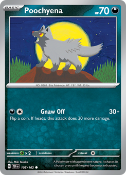 Poochyena #105/162 Common (Reverse Holofoil) / Temporal Forces