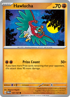 Hawlucha #107/167 Common (Reverse Holofoil) / Twilight Masquerade
