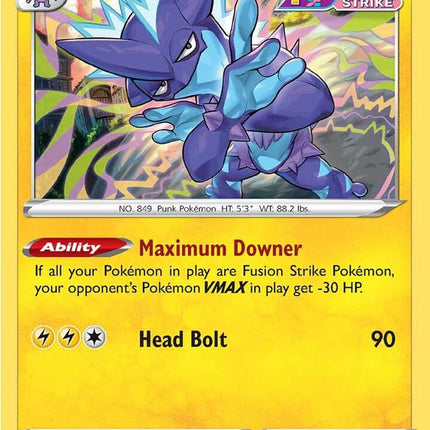Toxtricity #108/264 Holo Rare (Reverse Holofoil) / Fusion Strike