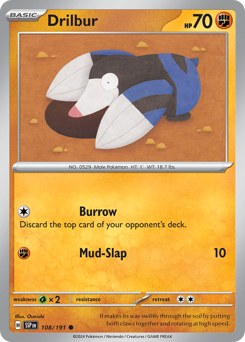 Drilbur #108/191 Common / Surging Sparks