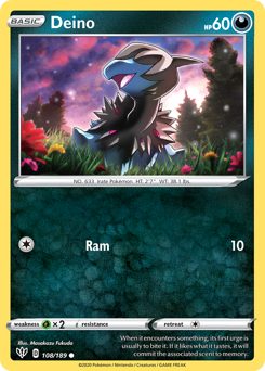 Deino #108/189 Common / Darkness Ablaze