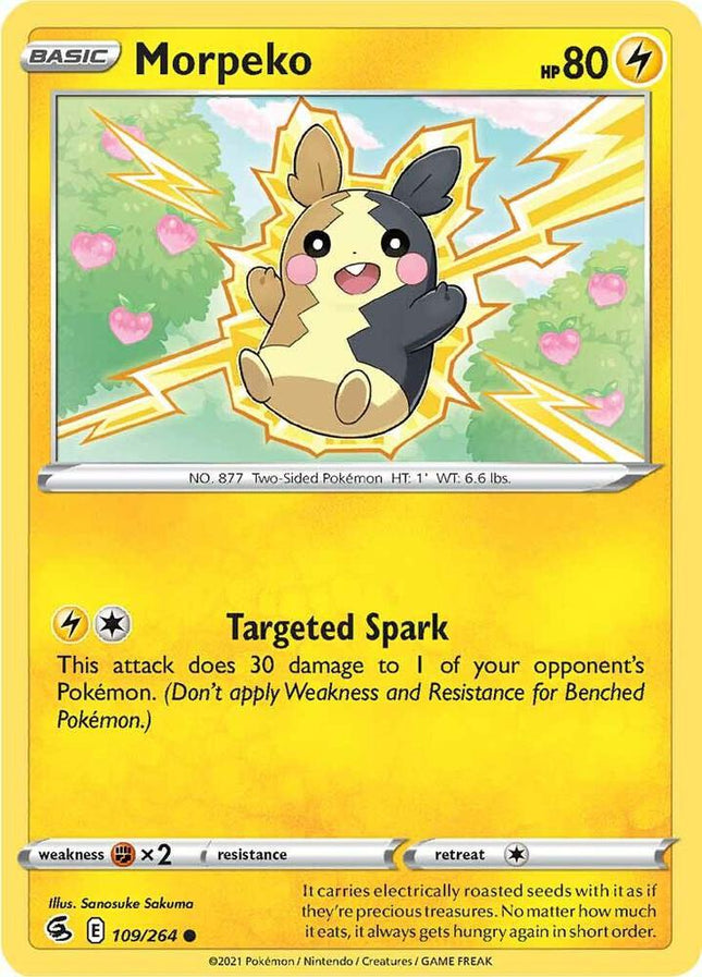 Morpeko #109/264 Common (Reverse Holofoil) / Fusion Strike