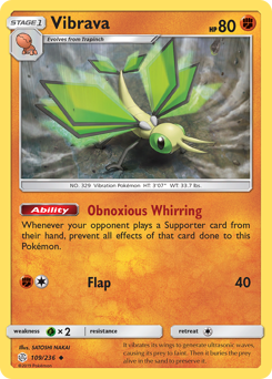 Vibrava #109/236 Uncommon / Cosmic Eclipse