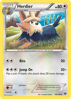 Herdier #109/146 Uncommon / XY Base Set