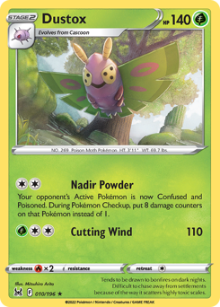 Dustox #010/196 Rare (Normal) / Lost Origin