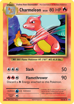 Charmeleon #010/108 Uncommon (Reverse Holofoil) / Evolutions