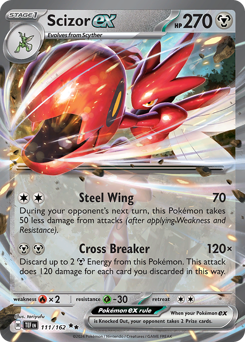 Scizor EX #111/162 Double Rare (Holofoil) / Temporal Forces