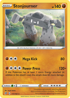 Stonjourner #111/192 Holo Rare (Holofoil) / Rebel Clash