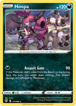 Hoopa #111/189 Holo Rare (Holofoil) / Darkness Ablaze