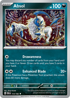 Absol #113/182 Uncommon / Paradox Rift