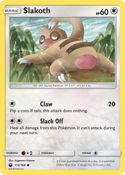 Slakoth #113/168 Common / Celestial Storm