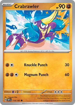 Crabrawler #114/197 Common / Obsidian Flames