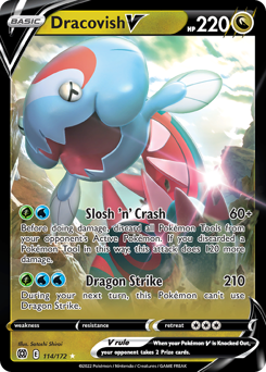Dracovish V #114/172 Ultra Rare (Holofoil) / Brilliant Stars