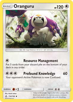 Oranguru #114/156 Uncommon / Ultra Prism