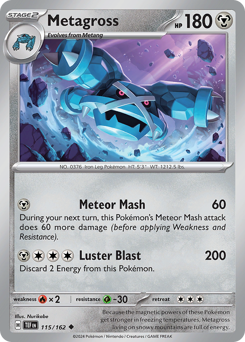 Metagross #115/162 Uncommon  / Temporal Forces