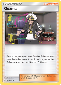 Guzma #115/147 Uncommon / Burning Shadows