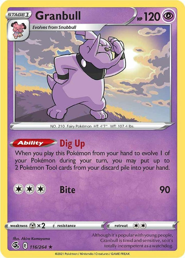 Granbull #116/264 Rare (Reverse Holofoil) / Fusion Strike