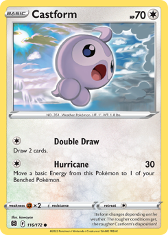 Castform #116/172 Common (Reverse Holofoil) / Brilliant Stars