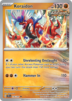 Koraidon #116/191 Uncommon (Reverse Holofoil) / Surging Sparks