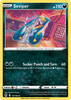 Seviper #116/196 Uncommon / Lost Origin