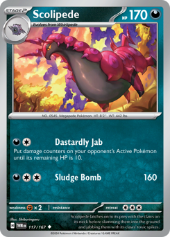 Scolipede #117/167 Uncommon / Twilight Masquerade
