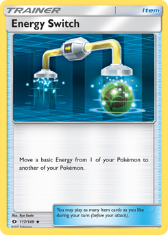 Energy Switch #117/149 Uncommon (Reverse Holofoil) / Sun & Moon