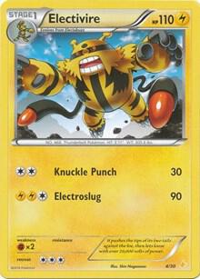 Electivire #25/30 Common / XY Trainer Kit : Pikachu Libre & Suicune