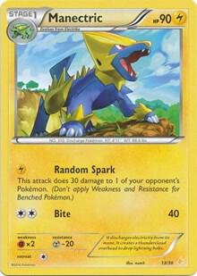 Manectric #22/30 Common / XY Trainer Kit : Pikachu Libre & Suicune