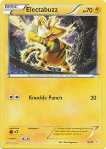 Electabuzz #15/30 Common / XY Trainer Kit : Pikachu Libre & Suicune