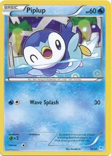 Piplup #16/30 Common / XY Trainer Kit : Pikachu Libre & Suicune
