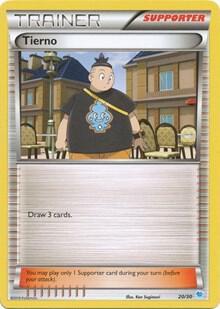 Tierno #20/30 Common / XY Trainer Kit : Pikachu Libre & Suicune