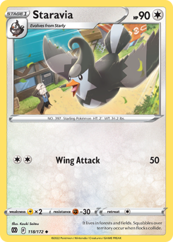 Staravia #118/172 Uncommon / Brilliant Stars