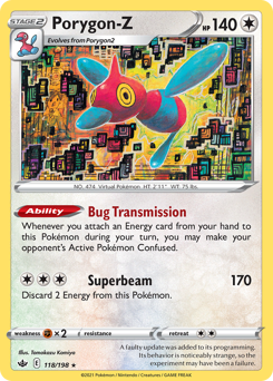 Porygon-Z #118/198 Holo Rare (Holofoil) / Chilling Reign