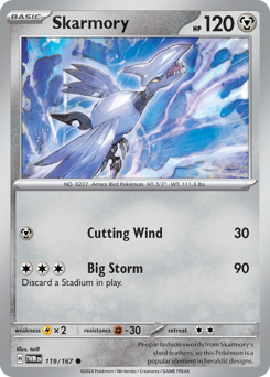 Skarmory #119/167 Common / Twilight Masquerade