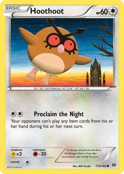 Hoothoot #119/162 Common (Reverse Holofoil) / BREAKthrough
