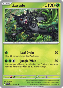 Zarude #011/191 Rare (Holofoil) / Surging Sparks