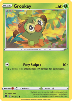 Grookey #11/72 Common (Reverse Holofoil) / Shining Fates