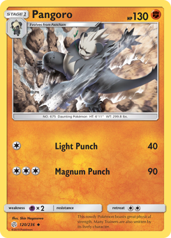 Pangoro #120/236 Uncommon / Cosmic Eclipse