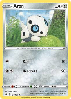 Aron #121/189 Common (Reverse Holofoil) / Darkness Ablaze
